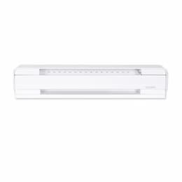 1500W 6-ft Electric Baseboard Heater, 250 Sq Ft, 5119 BTU/H, 208V, High Altitude, White