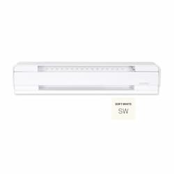 8-ft 2000W Brava Electric Baseboard, High Altitude, 250 Sq.Ft, 6825 BTU/H, 240V, S.White