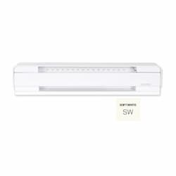 8-ft 2000W Brava Electric Baseboard, High Altitude, 250 Sq.Ft, 6825 BTU/H, 208V, S.White