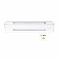 8-ft 2250W Brava Electric Baseboard, Up To 250 Sq.Ft, 7679 BTU/H, 240V, Soft White