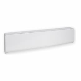 600W High End Bella Baseboard Heater, 75 Sq Ft, 2048 BTU/H, 277V, Low Density, White