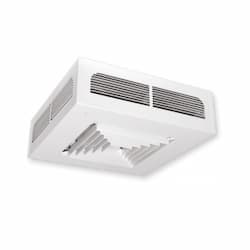 2000W Dragon Ceiling Fan Heater w/ Built-in Thermostat, 480V, White