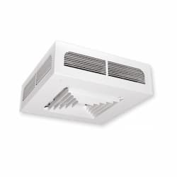 3000W Dragon Ceiling Fan Heater w/ Built-in Thermostat, 3 Ph, White