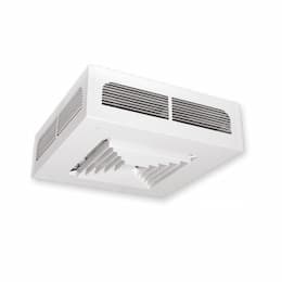 7500W Dragon Ceiling Fan Heater w/ Built-in Thermostat, 3 Ph, White