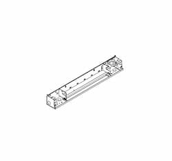 Clean Back for AALUX2 Series Architectural Aluminum Baseboard Heater, Soft White