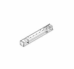 Clean Back for AALUX2 Series Architectural Aluminum Baseboard Heater, White