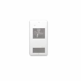 2000W Wall Fan Heater w/ Built-in Double Pole Thermostat, 6825 BTU/H, 240V, White