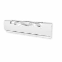 500W 24" Baseboard Heater, 120V, White Finish