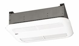 750W Air Curtain Ceiling Fan Heater, 240 V, Silica White