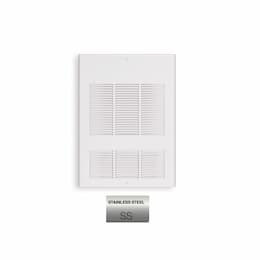 1500W Wall Fan Heater w/ Thermostat, Up To 175 Sq.Ft, 5119 BTU/H, 120V, Steel
