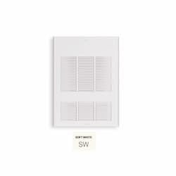 1500W Wall Fan Heater w/ Thermostat, Up To 175 Sq.Ft, 5119 BTU/H, 120V, Soft White