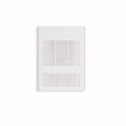 1500W Wall Fan Heater w/ Built-in Thermostat, Single, 240V Control, 480V, White