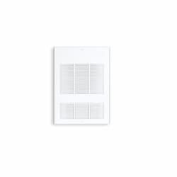 4000W Wall Fan Heater w/ Built-in Thermostat and Disconnect Switch, Single, 208V, White