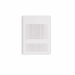 4800W Wall Fan Heater w/ Built-In Thermostat, Up To 500 Sq.Ft, 16381 BTU/H, 480V, White