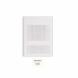 6000W Wall Fan Heater w/ Thermostat, Double Unit, 500 Sq.Ft, 20476 BTU/H, Soft White