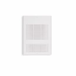 6000W Wall Fan Heater w/ Built-in Thermostat, Double, 240V Control, 480V, White