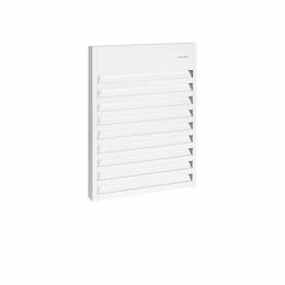 1500W Aluminum Wall Fan Heater w/ 24V Control, Up To 175 Sq.Ft, 5119 BTU/H, 120V, White