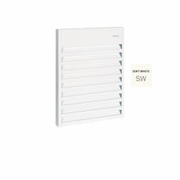 1500W Aluminum Wall Fan Heater, Up To 175 Sq.Ft, 5119 BTU/H, 120V, Soft White