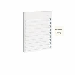 1500W Aluminum Wall Fan Heater w/ Thermostat, Up To 175 Sq.Ft, 5119 BTU/H, 120V, S.White