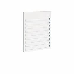 1500W Aluminum Wall Fan Heater w/ Thermostat, Up To 175 Sq.Ft, 5119 BTU/H, 120V, White