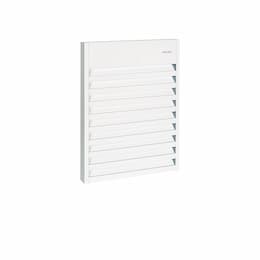 1500W Aluminum Wall Fan Heater w/ Thermostat, Up To 175 Sq.Ft, 5119 BTU/H, 120V, White