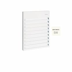 1500W Aluminum Wall Fan Heater w/ Thermostat, Up To 175 Sq.Ft, 5119 BTU/H, 480V, S.White