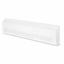 750W 5-ft Sloped Commercial Baseboard Heater, 150W/Ft 2560 BTU/H, 277V, Off White