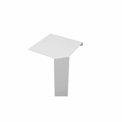 Inside Corner for DBI Aluminum Draft Barrier, White