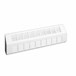 800W Sloped Architectural Baseboard Heater, Medium, 480V, Soft White