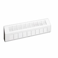 1000W Sloped Architectural Baseboard Heater, Standard, 480V, Soft White