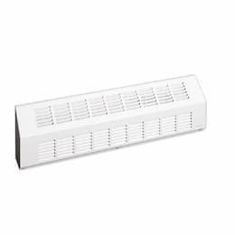 750W Sloped Architectural Baseboard Heater, Standard, 480V, Soft White