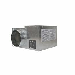 500W Duct Heater w/ Disconnect Switch, 5" Round Duct, 240V, 50 CFM