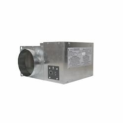 2500W Duct Heater w/ Disconnect Switch, 5" Round Duct, 120V, 50 CFM