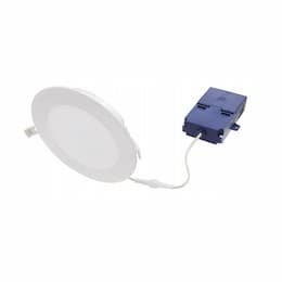 4" 8.5W LED Microdisk Downlight Kit, Phase-Cut Dimmable, 650 lm, 5000K, White