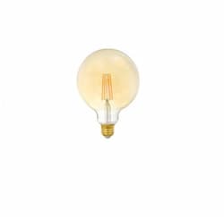 6.5W LED G40 Amber Bulb, 60W Inc. Retrofit, Dim, E26, 650 lm, 2175K