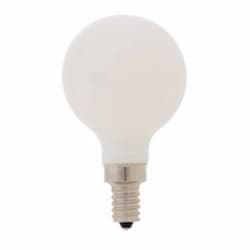 4W LED G16.5 Bulb, Dimmable, E12, 350 lm, 120V, 5000K, Frosted