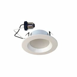 4" 8W LED Baffle Reflector Downlight, 65W Inc. Retrofit, Dim, E26, 675 lm, 4000K