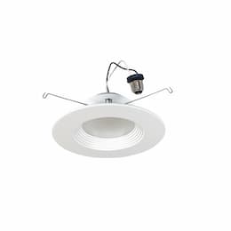 LEDVANCE Sylvania 5"/6" 8.5W LED Baffle Reflector Downlight, 65W Inc. Retrofit, Dim, E26, 725 lm, 5000K