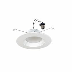 5"/6" 10.5W LED Baffle Reflector Downlight, 75W Inc. Retrofit, Dim, E26, 900 lm, 2700K