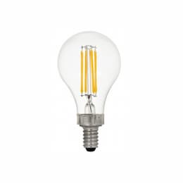 5.5W LED A15 Bulb, Dimmable, E12, 450 lm, 120V, 2700K, Clear