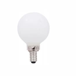 5.5W LED G16.5 Bulb, Dimmable, E12, 500 lm, 120V, 2700K, Frosted