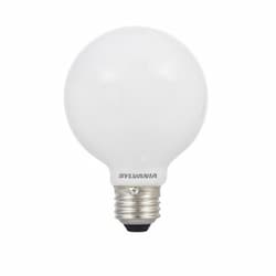 8W TruWave LED G25 Bulb, Dimmable, E26, 800 lm, 120V, 2700K, Frosted