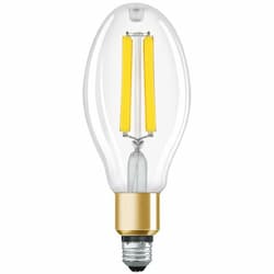 36W LED ED28 Filament Lamp, E26, 6000 lm, 120V-277V, 4000K, Clear