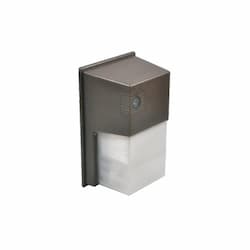 15W Semi Cut-Off Wall Pack w/ Photocell, 150W Inc. Retrofit, Type I, 4000K, Bronze