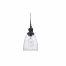 6.5W LED Brookline Pendant Light, Dimmable, 800 lm, 2700K, Black