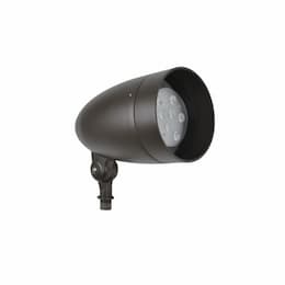 15W LED Bullet Flood Light, 90W Hal. Retrofit, 1250 lm, 5000K, Bronze