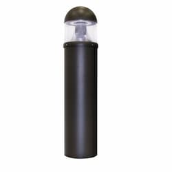 3-ft 18W LED Bollard Light, Round Top, 50W MH Retrofit, 2035 lm, 120V-277V, 3000K, Bronze