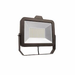 30W Slim LED Flood Light, Trunnion, Wide, 100W MH Retrofit, 3500 lm, 5000K, Bronze