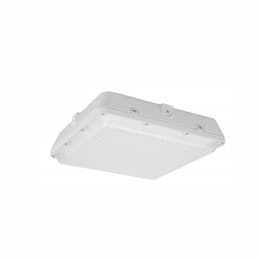 12" 35W LED Canopy Light, Square, 150W MH Retrofit, Dim, 4725 lm, 120-277V, 5000K, White