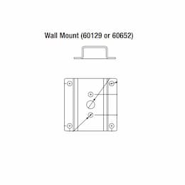 Wall Mount Bracket for Area Lights, White